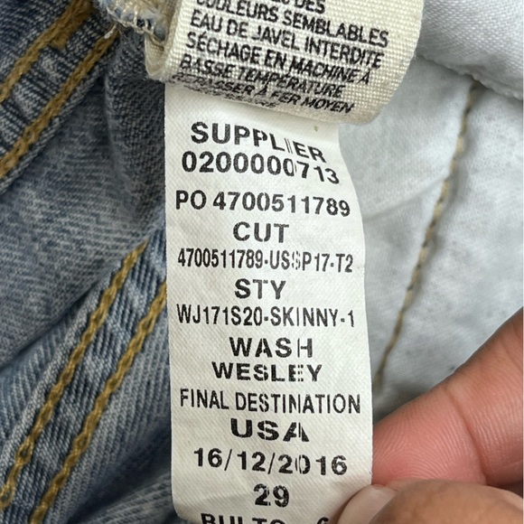 Ralph Lauren Denim & Supply Star Distressed Sz 29 Cropped Jeans - Picture 10 of 15